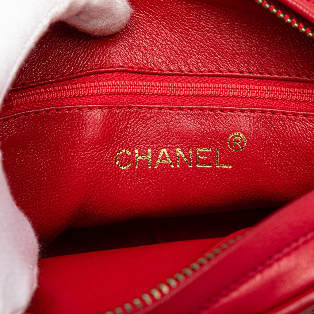 Chanel CC Lambskin Tassel Oval Camera Bag - 5