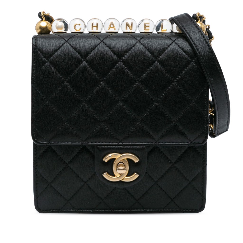 Chanel Small Lambskin Chic Pearls Flap