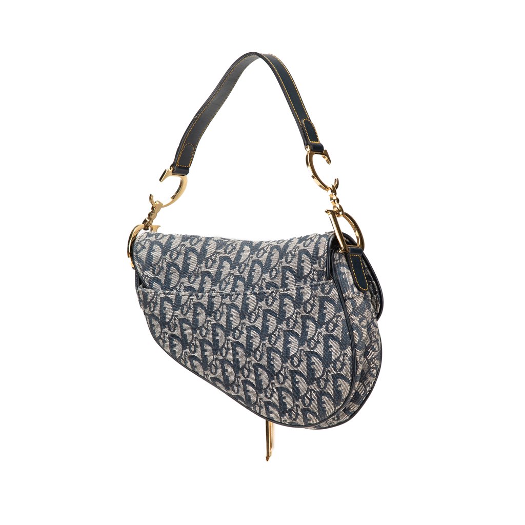 Dior Diorissimo Canvas Saddle Bag - 2