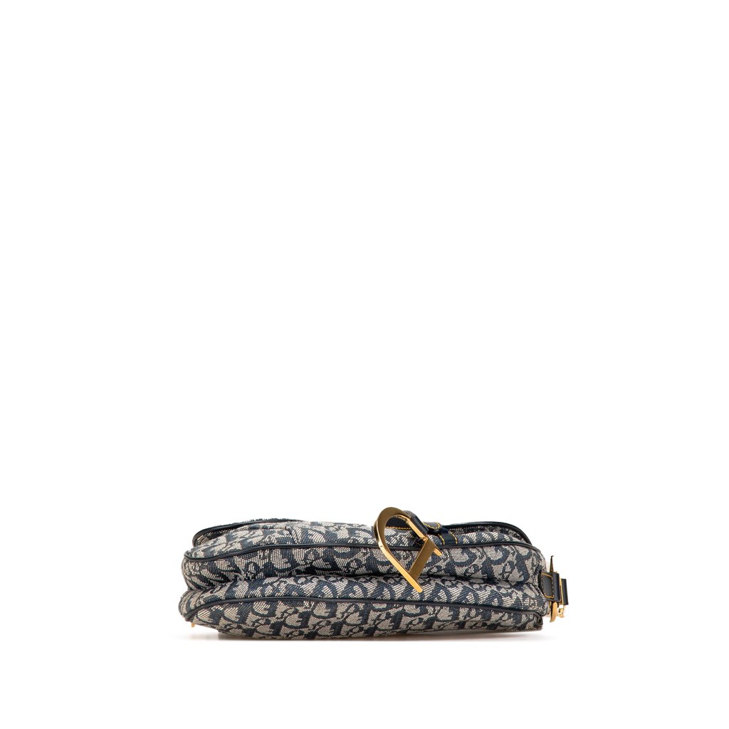 Dior Diorissimo Canvas Saddle Bag - 3