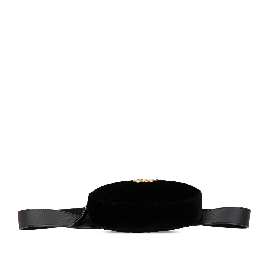 Gucci GG Marmont Matelasse Velvet Belt Bag - 3