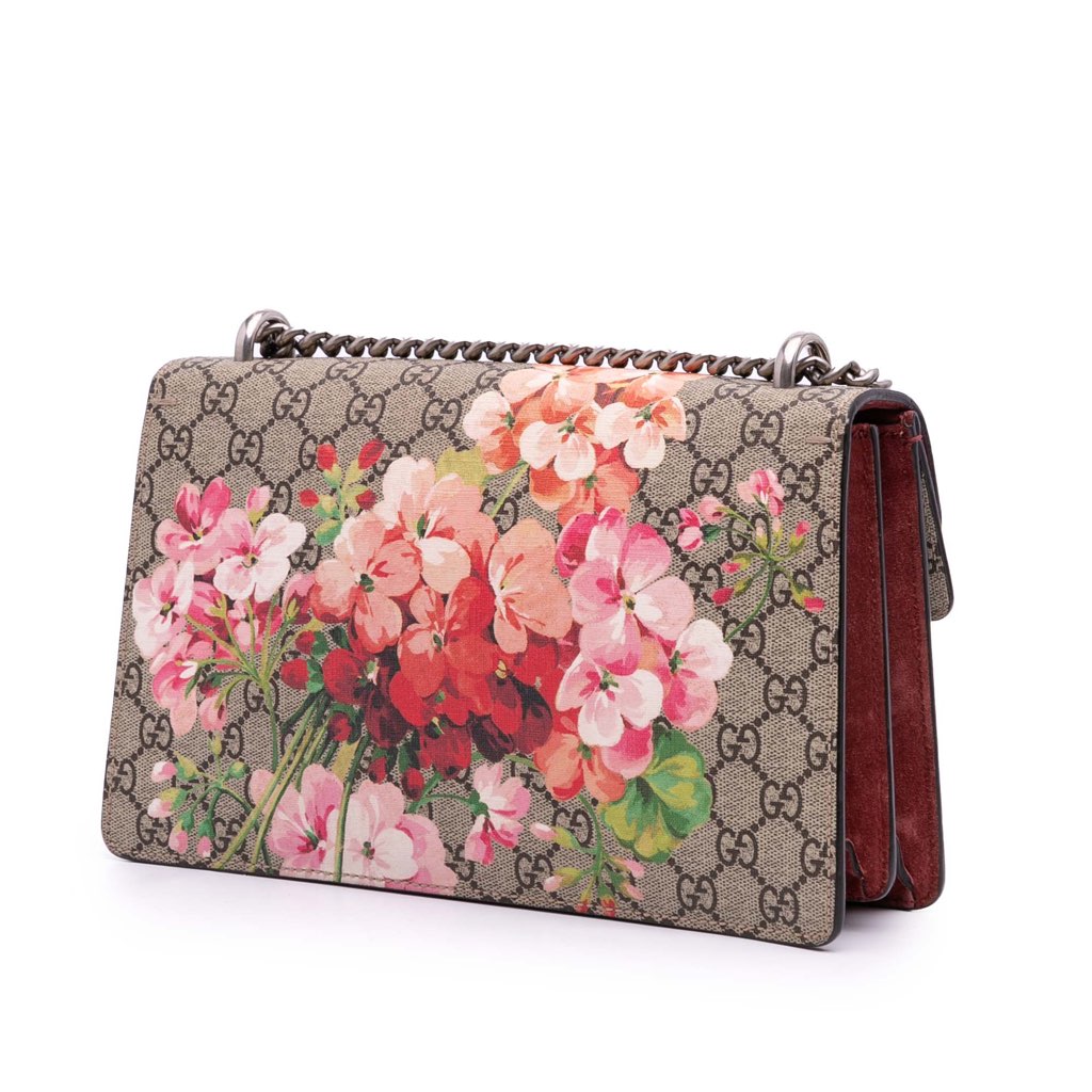 Gucci Medium GG Supreme Blooms Dionysus Shoulder Bag - 2