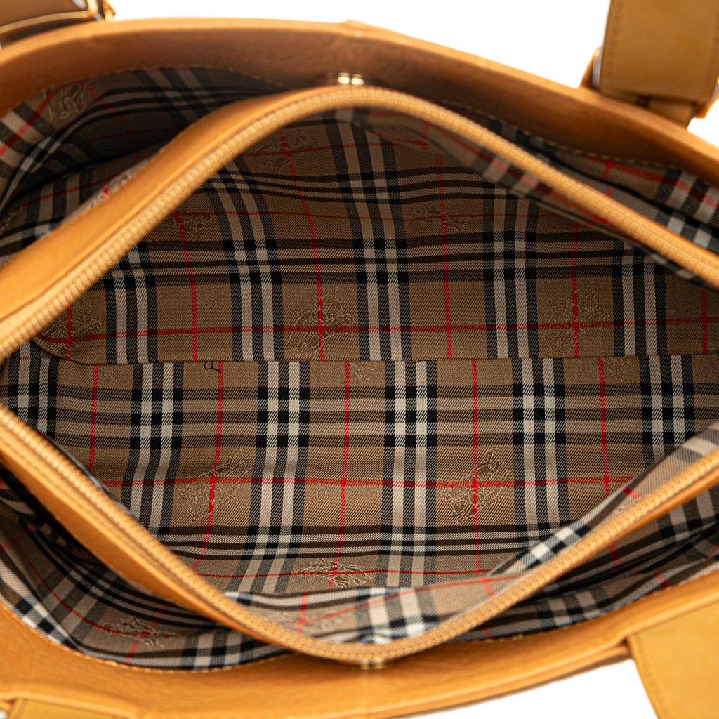 Burberry Leather Tote - 4