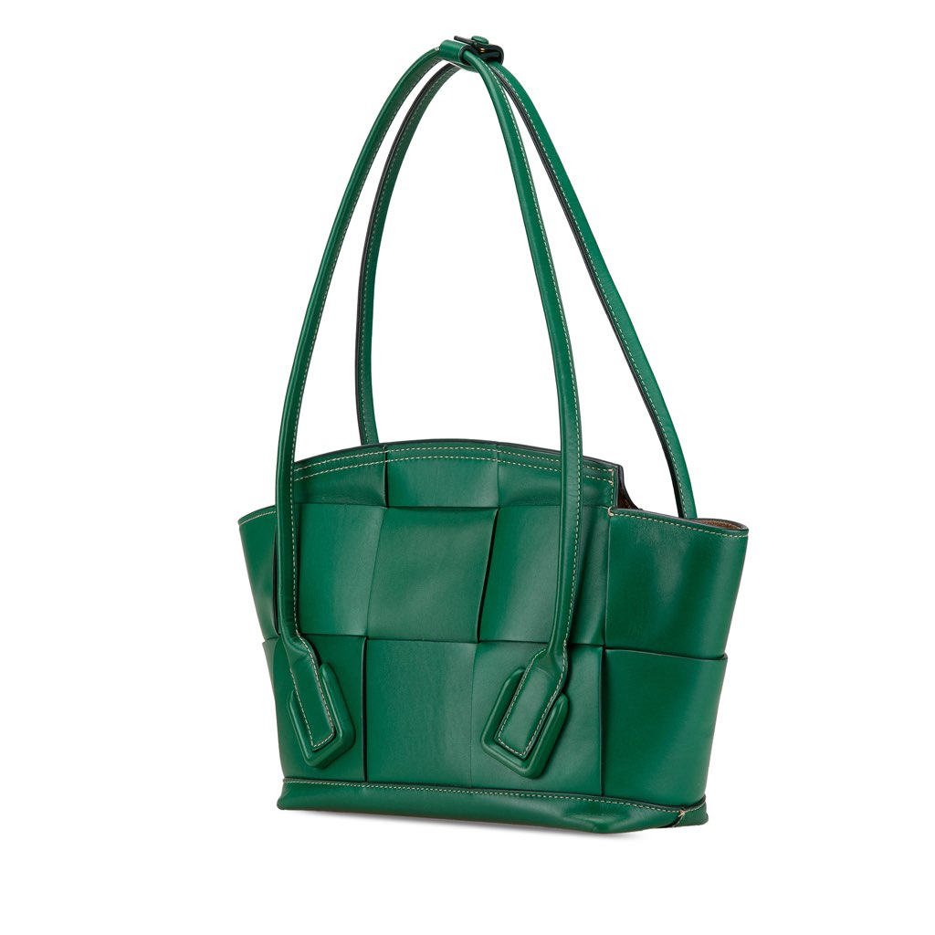 Bottega Veneta Small Calfskin Maxi Intrecciato Arco Satchel - 2