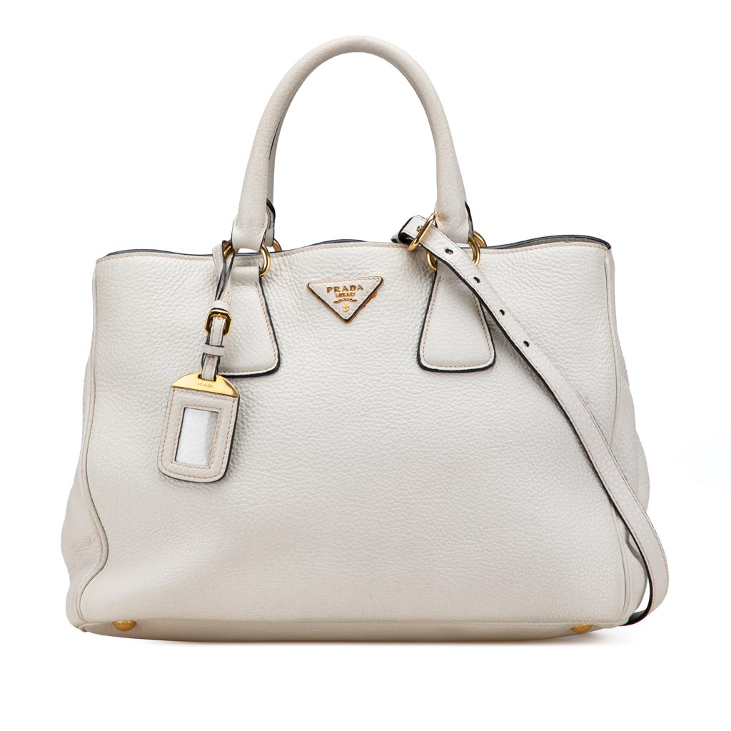 Prada Vitello Daino Open Convertible Tote