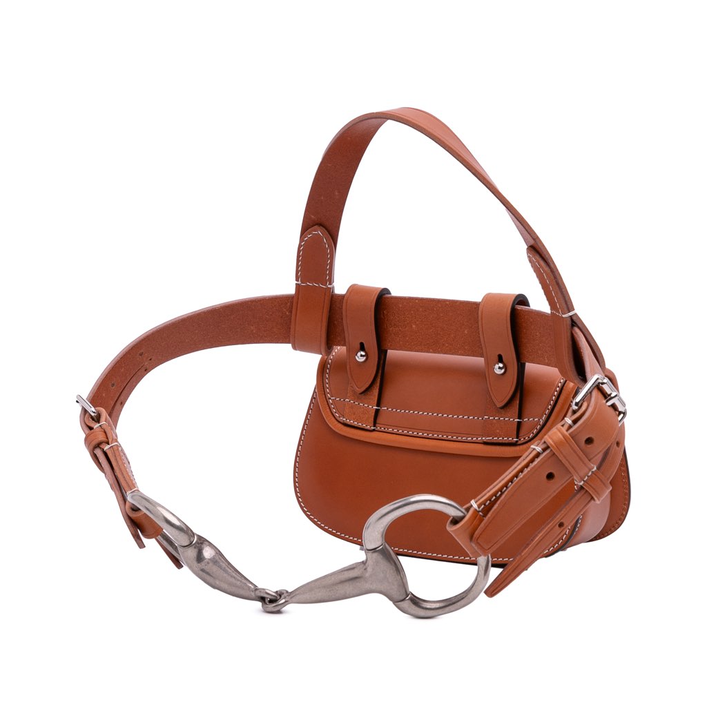 Gucci Mini Leather Bamboo 1947 Belt Bag - Back view