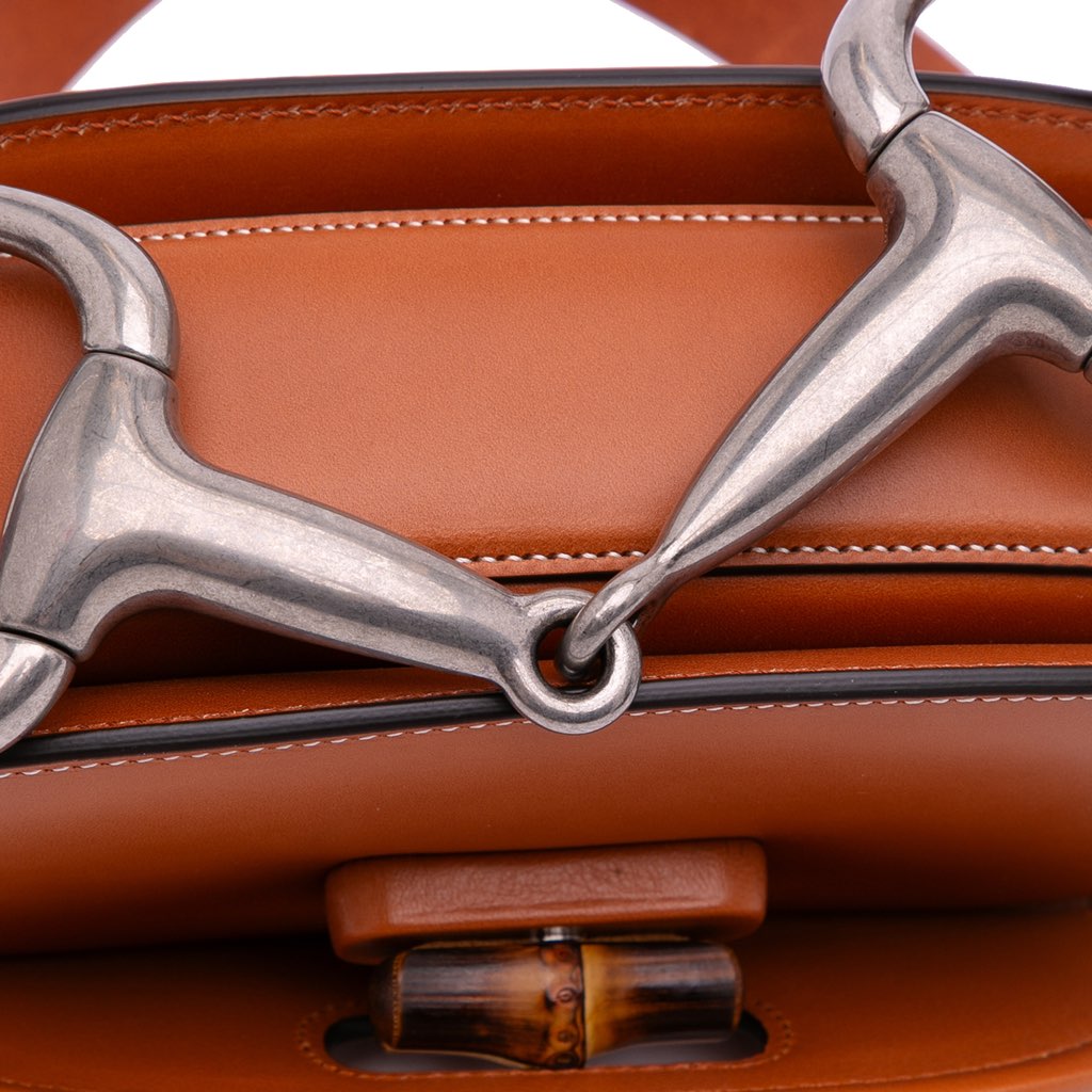 Gucci Mini Leather Bamboo 1947 Belt Bag - Image 10