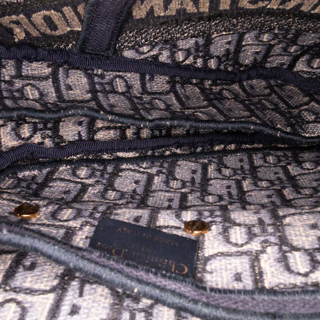 Dior Oblique Canvas Embroidered Saddle Bag - 4