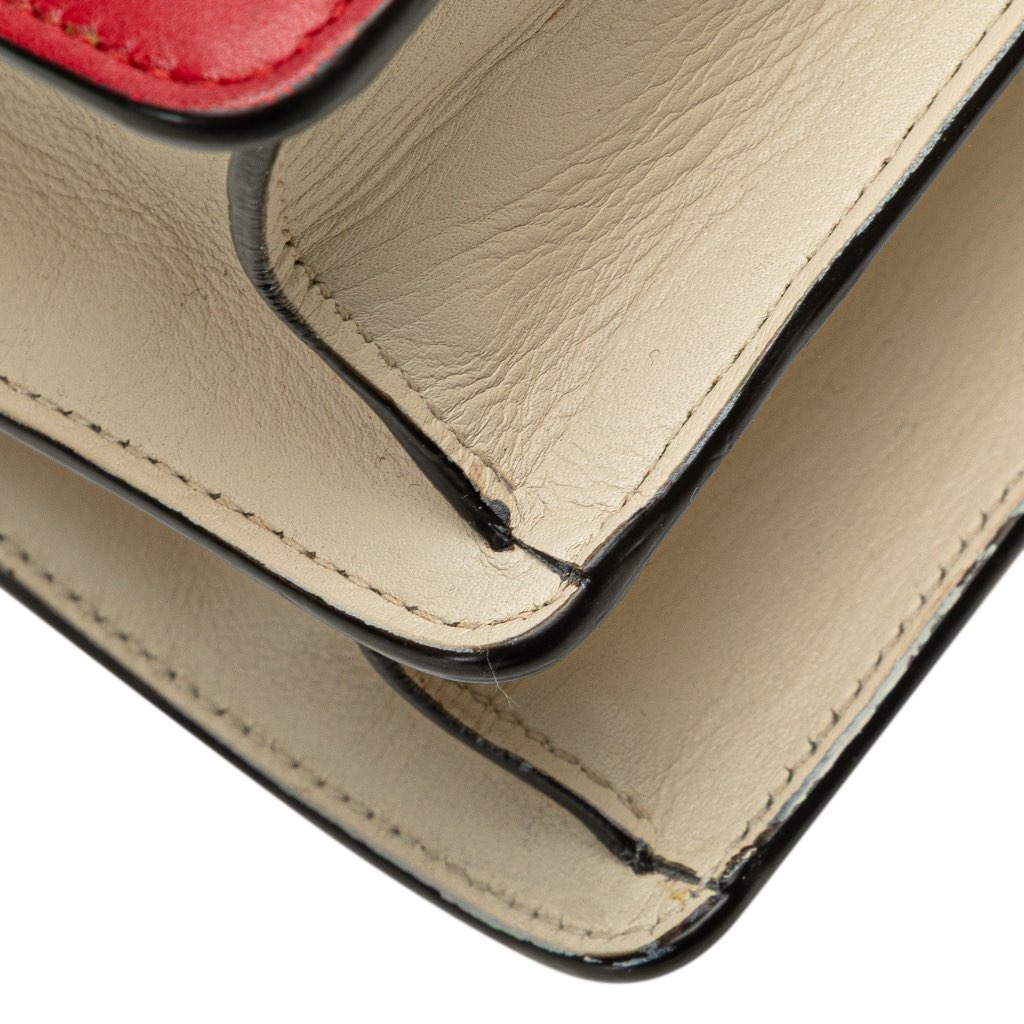 Gucci Medium Leather Bamboo Dionysus Web Satchel - Image 11