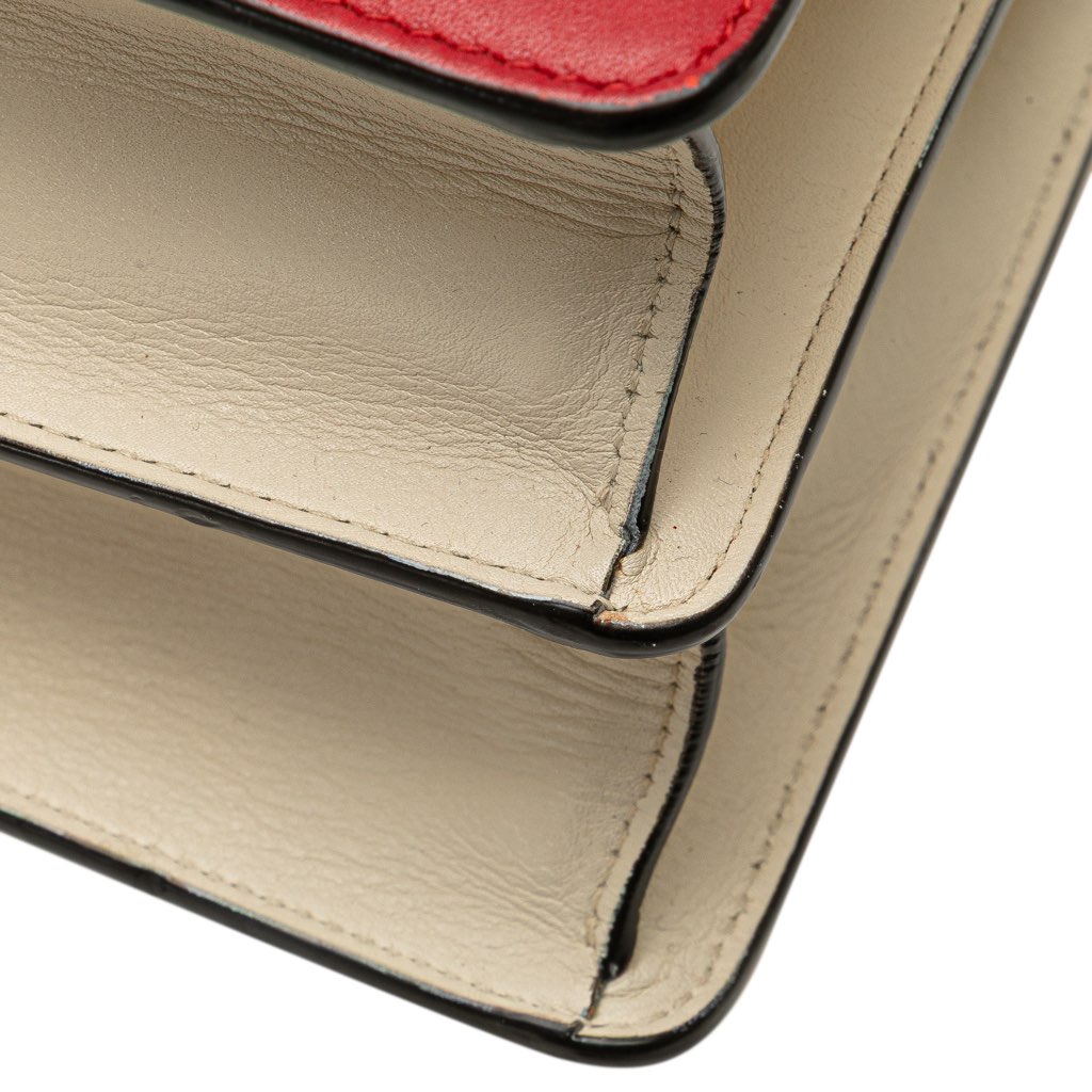 Gucci Medium Leather Bamboo Dionysus Web Satchel - Image 12