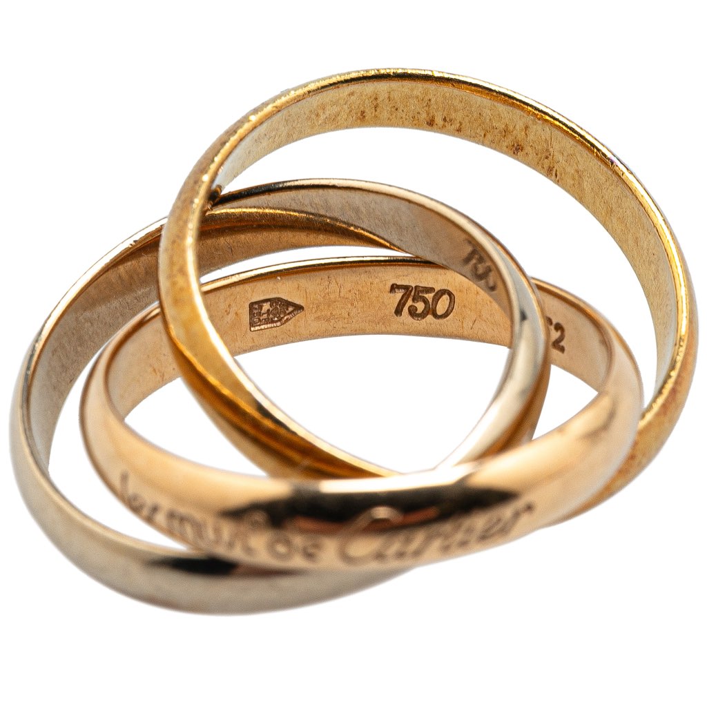 Cartier Tricolor 18K Les Must de Cartier Trinity Three Band Ring - 5