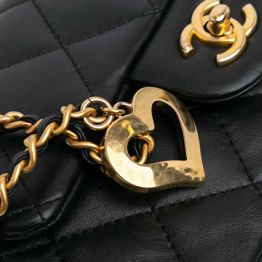 Chanel Mini Rectangular Quilted Lambskin Heart Charms Flap - Image 10
