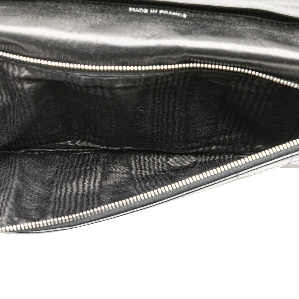 Chanel CC Chocolate Bar Patent Clutch on Chain - 4