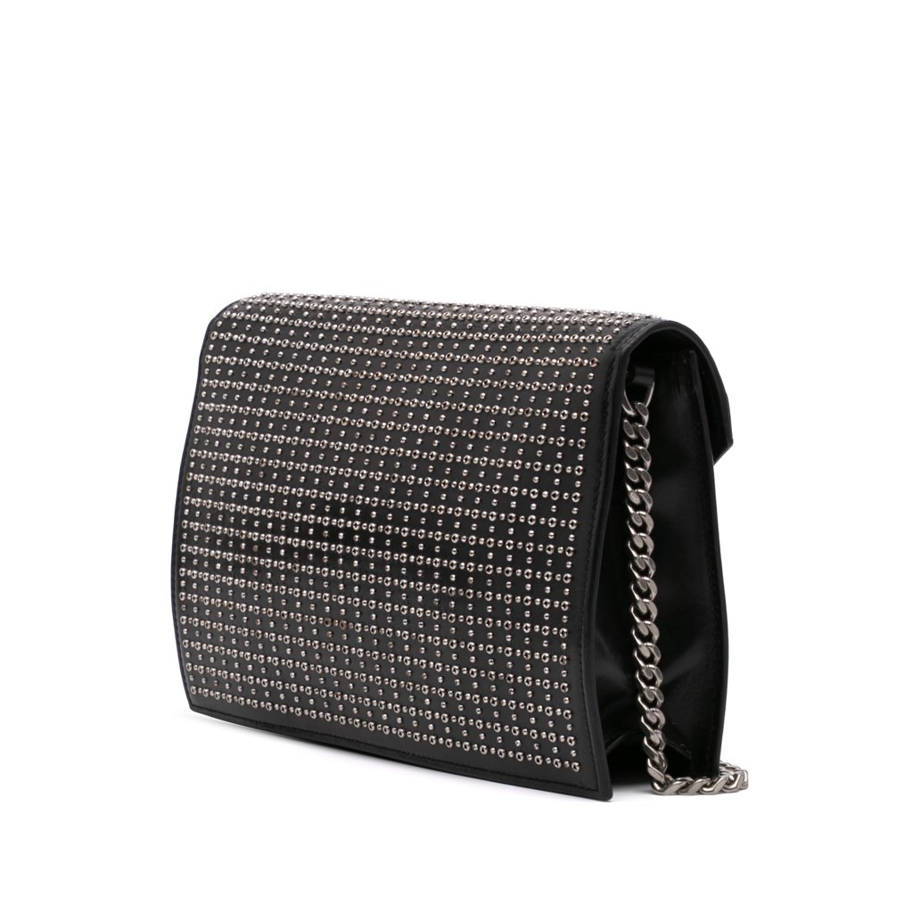 Saint Laurent Studded Leather Monogram Le Sept Chain Bag - 2