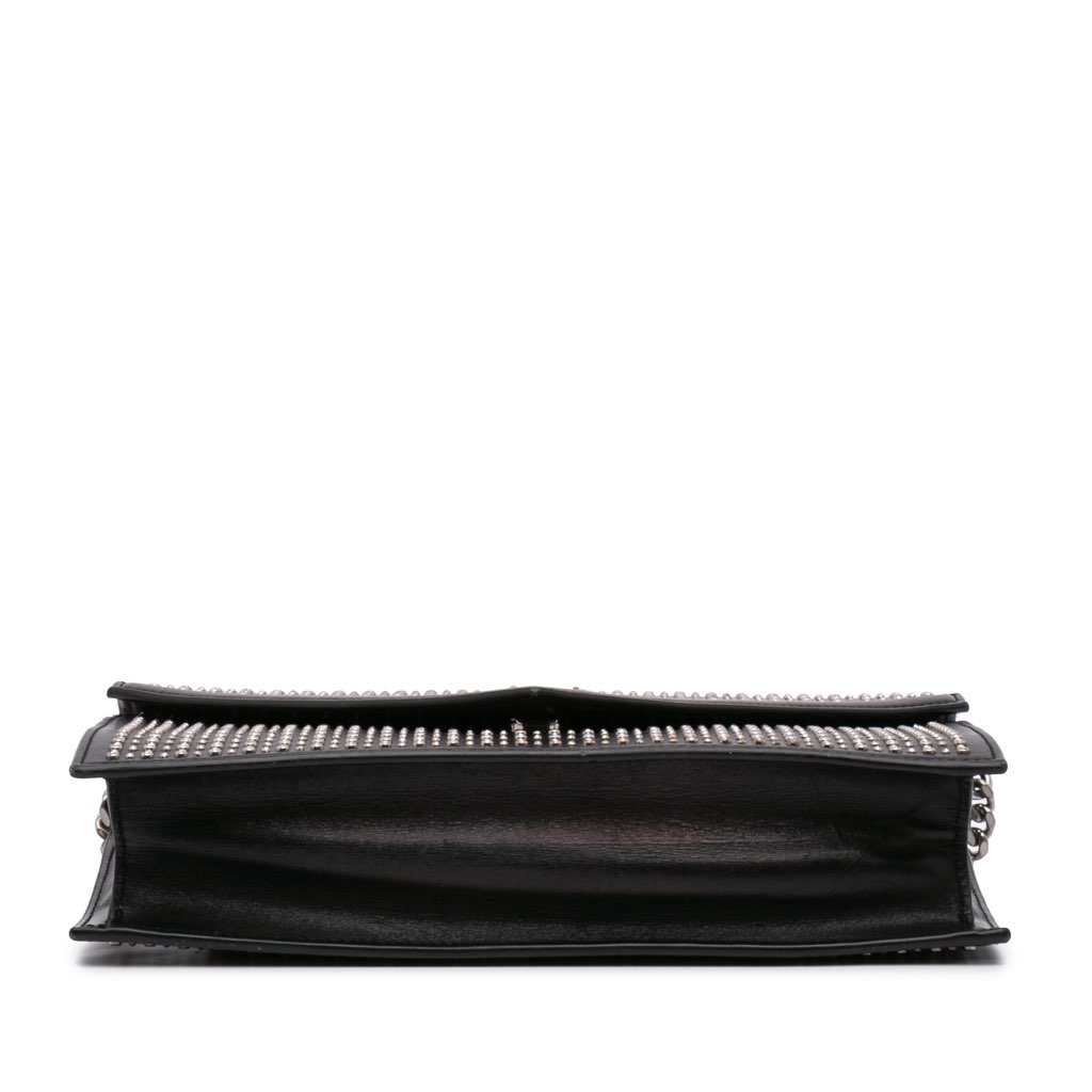 Saint Laurent Studded Leather Monogram Le Sept Chain Bag - 3