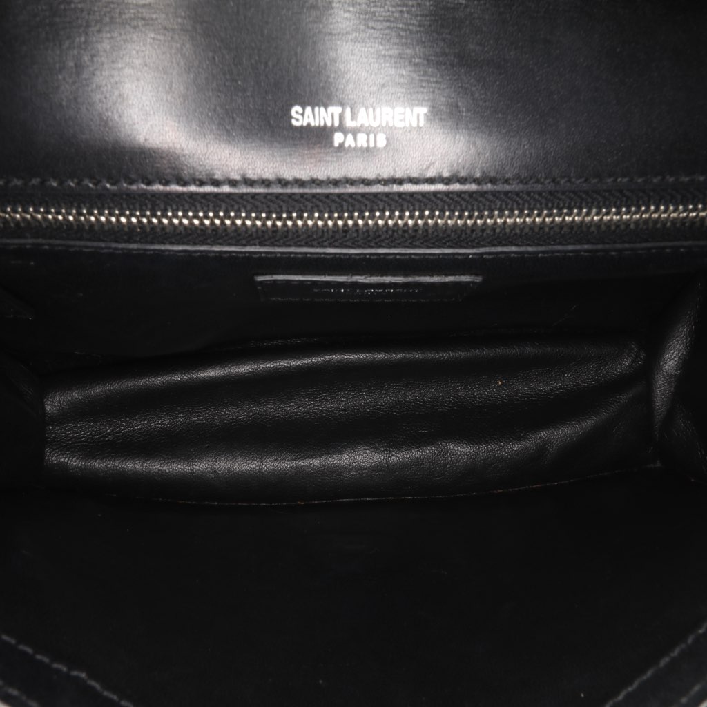 Saint Laurent Studded Leather Monogram Le Sept Chain Bag - 4