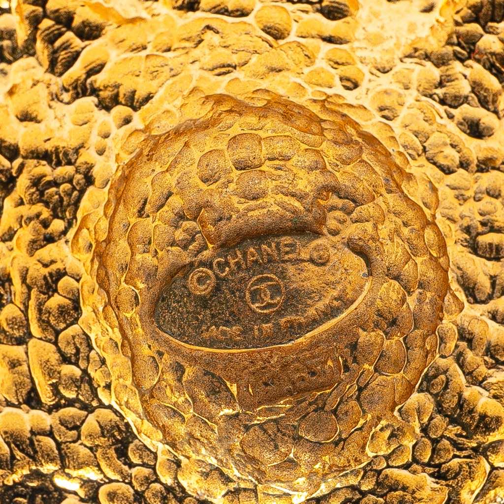 Chanel Gold Plated Sunburst Brooch - 3