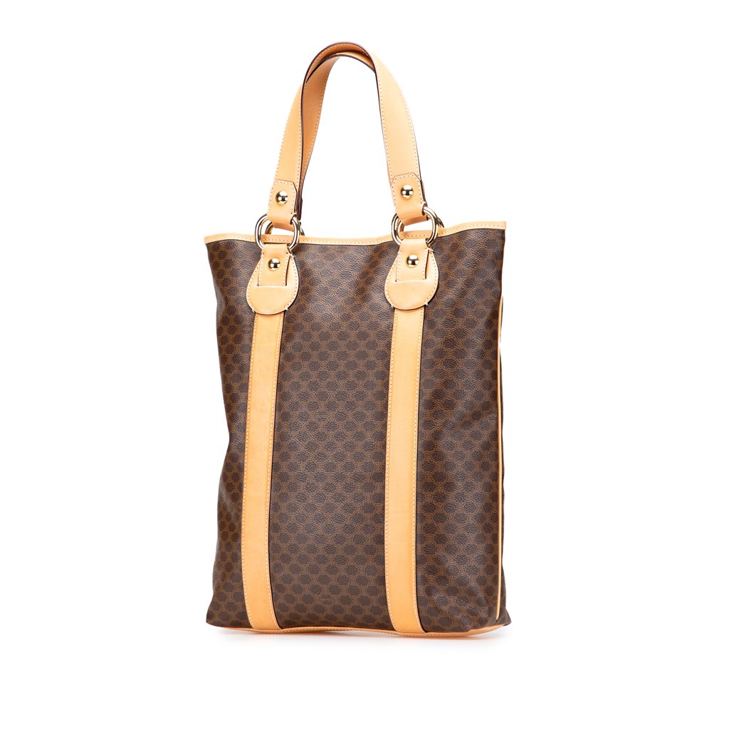 Celine Macadam Coated Canvas Vertical Tote - 2