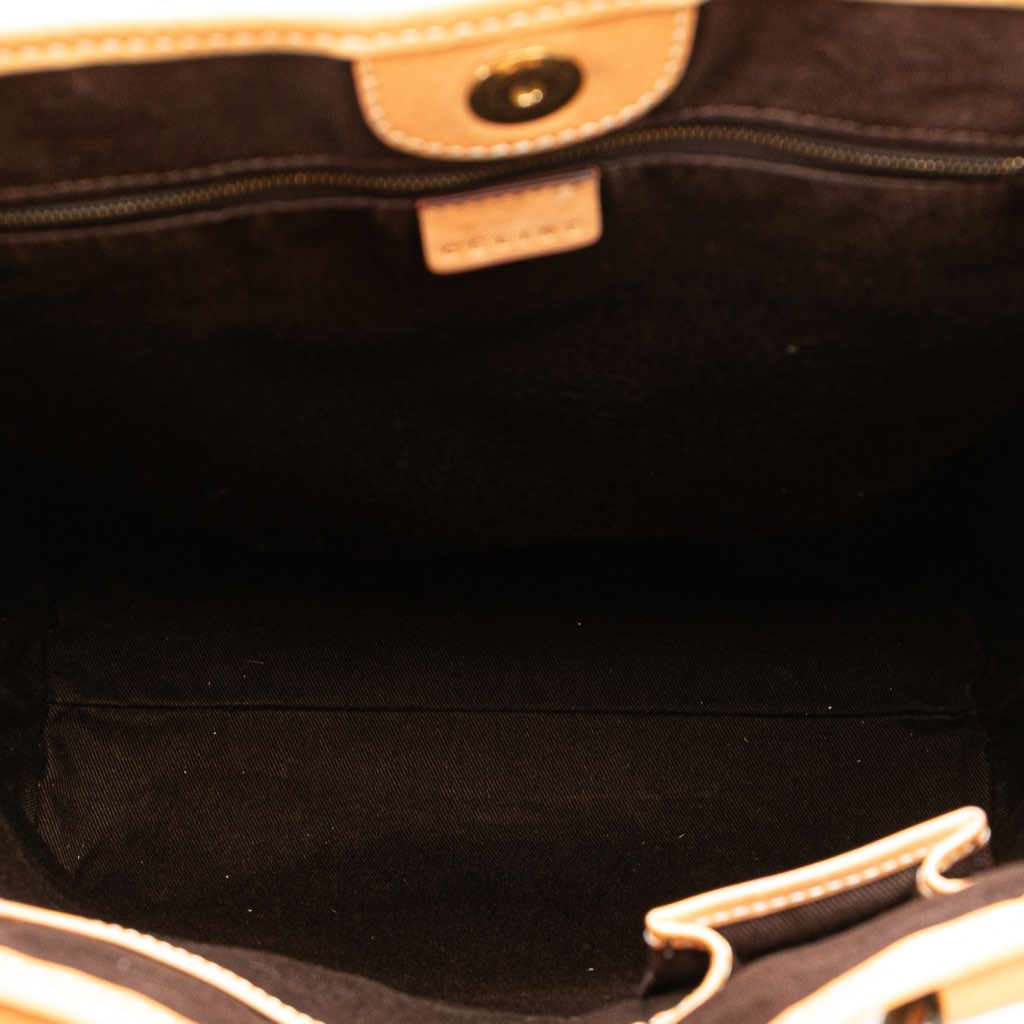 Celine Macadam Coated Canvas Vertical Tote - 4