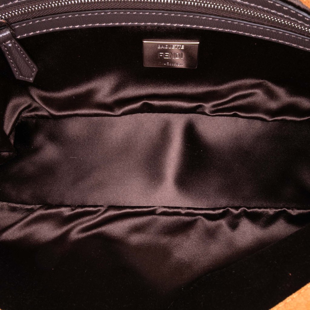 Fendi Leopard Print Calf Hair Baguette Satchel - 4