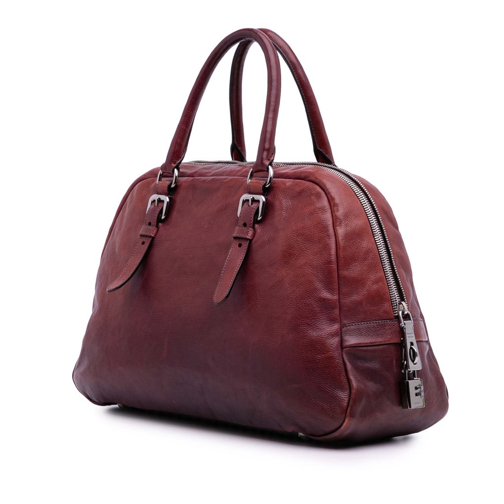 Prada Sfumato Glace Calf Satchel - 2