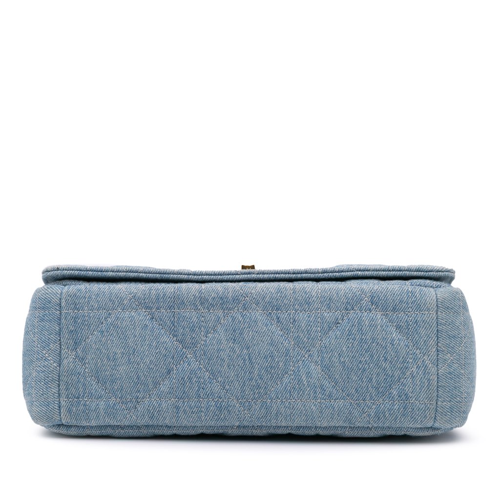 Dior Medium Denim Tie Dye Macrocannage Caro Bag - 3