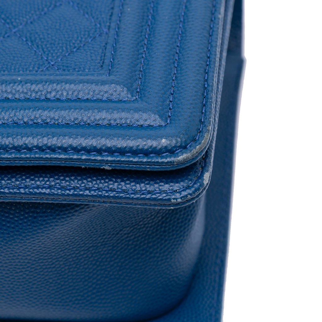 Chanel Old Medium Quilted Caviar Boy Flap - Image 11