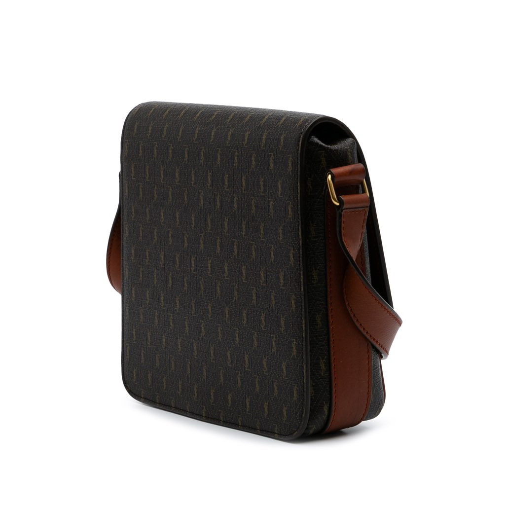 Saint Laurent Medium Coated Canvas Le Monogramme Buckle Crossbody - 2