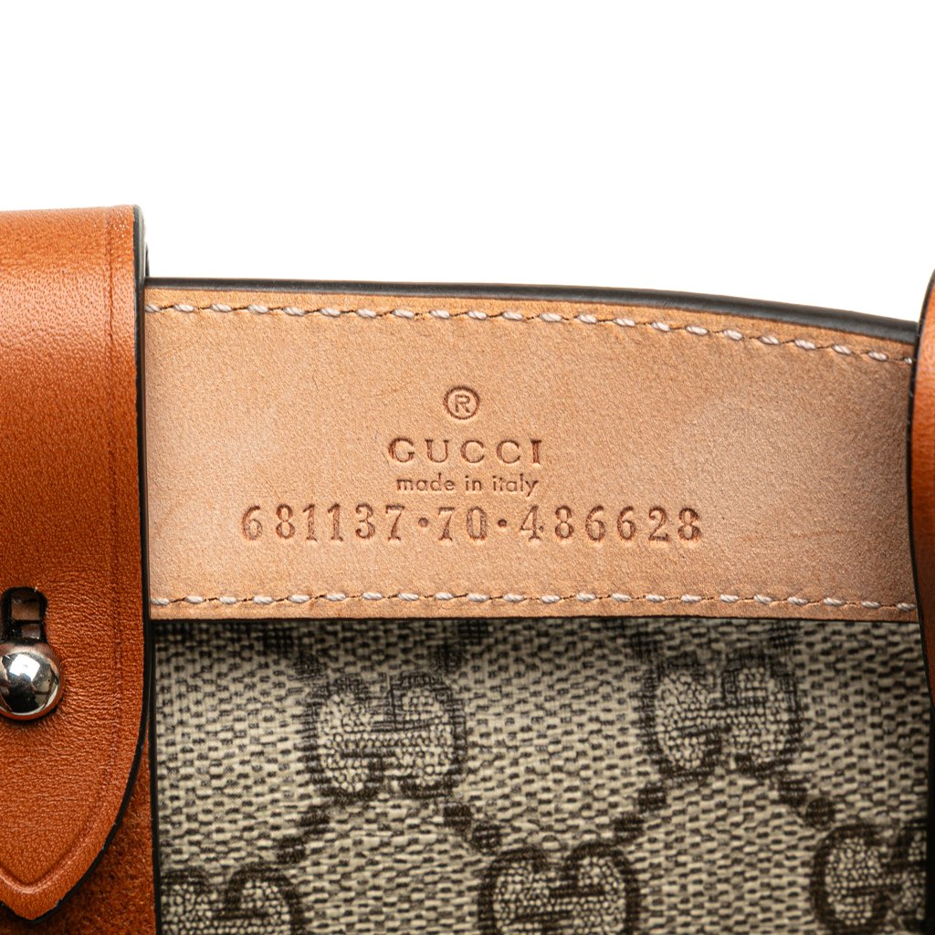 Gucci Mini GG Supreme Web Bamboo 1947 Belt Bag - Detail 2