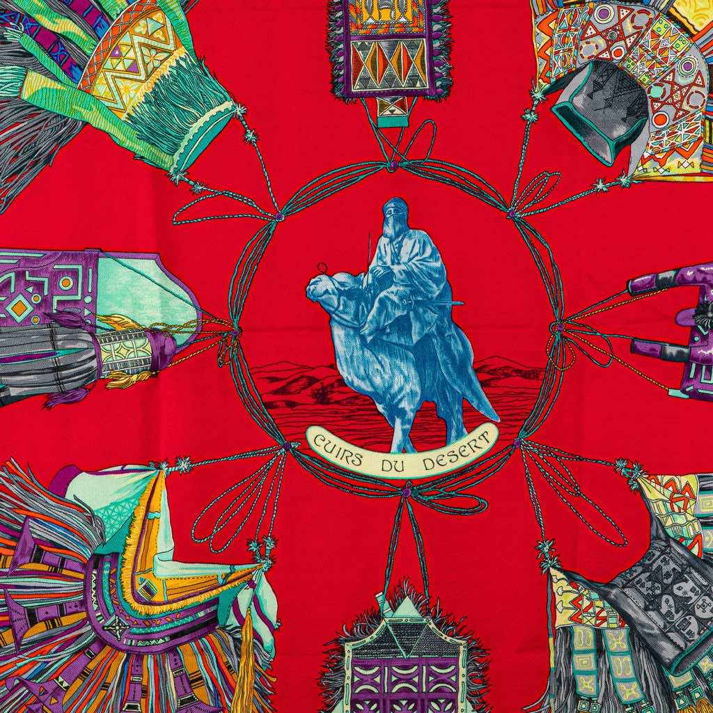 Hermès Cuirs Du Desert Silk Scarf - 2