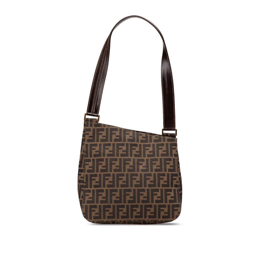 Fendi Zucca Canvas Shoulder Bag