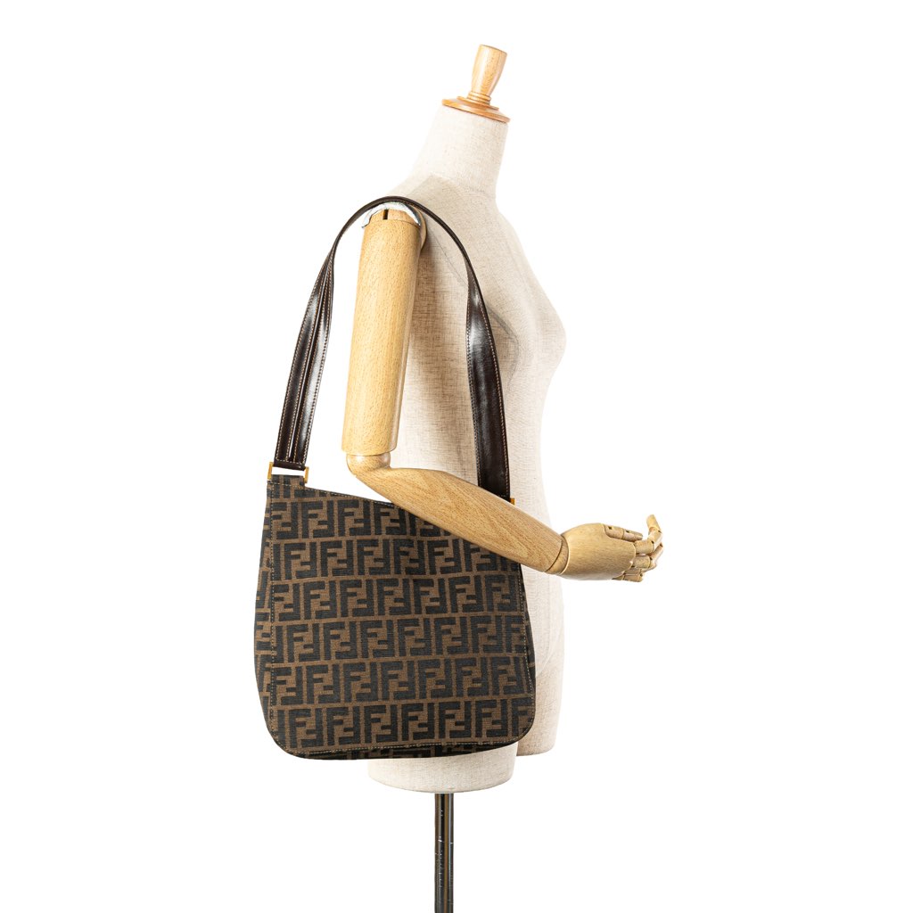Fendi Zucca Canvas Shoulder Bag - Image 15