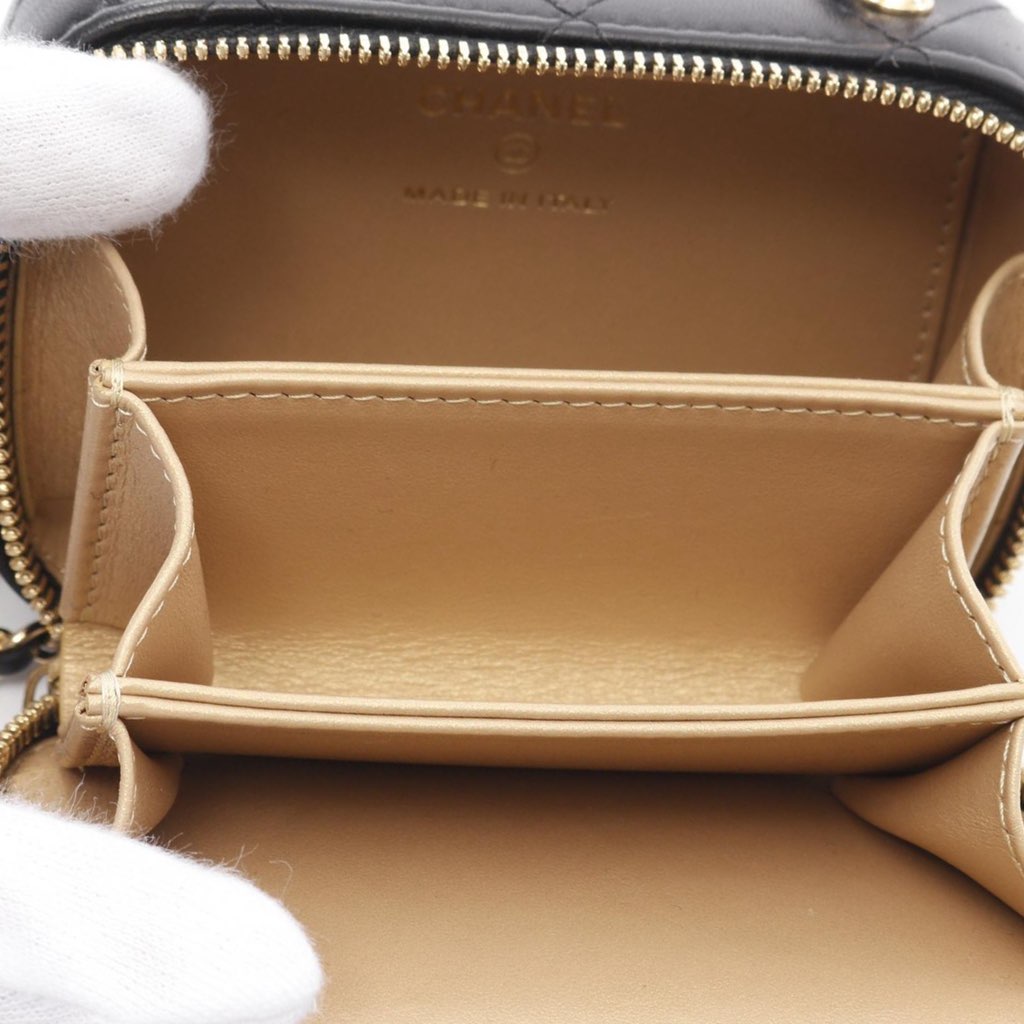 Chanel Extra Mini CC Quilted Golden Plate Vanity Crossbody - 3