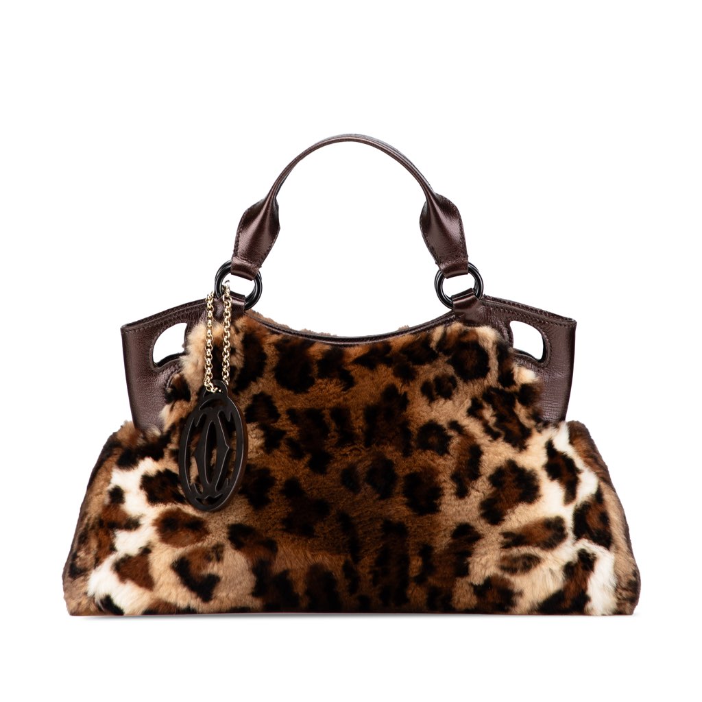 Cartier Leopard Print Fur Marcello De Cartier Tote