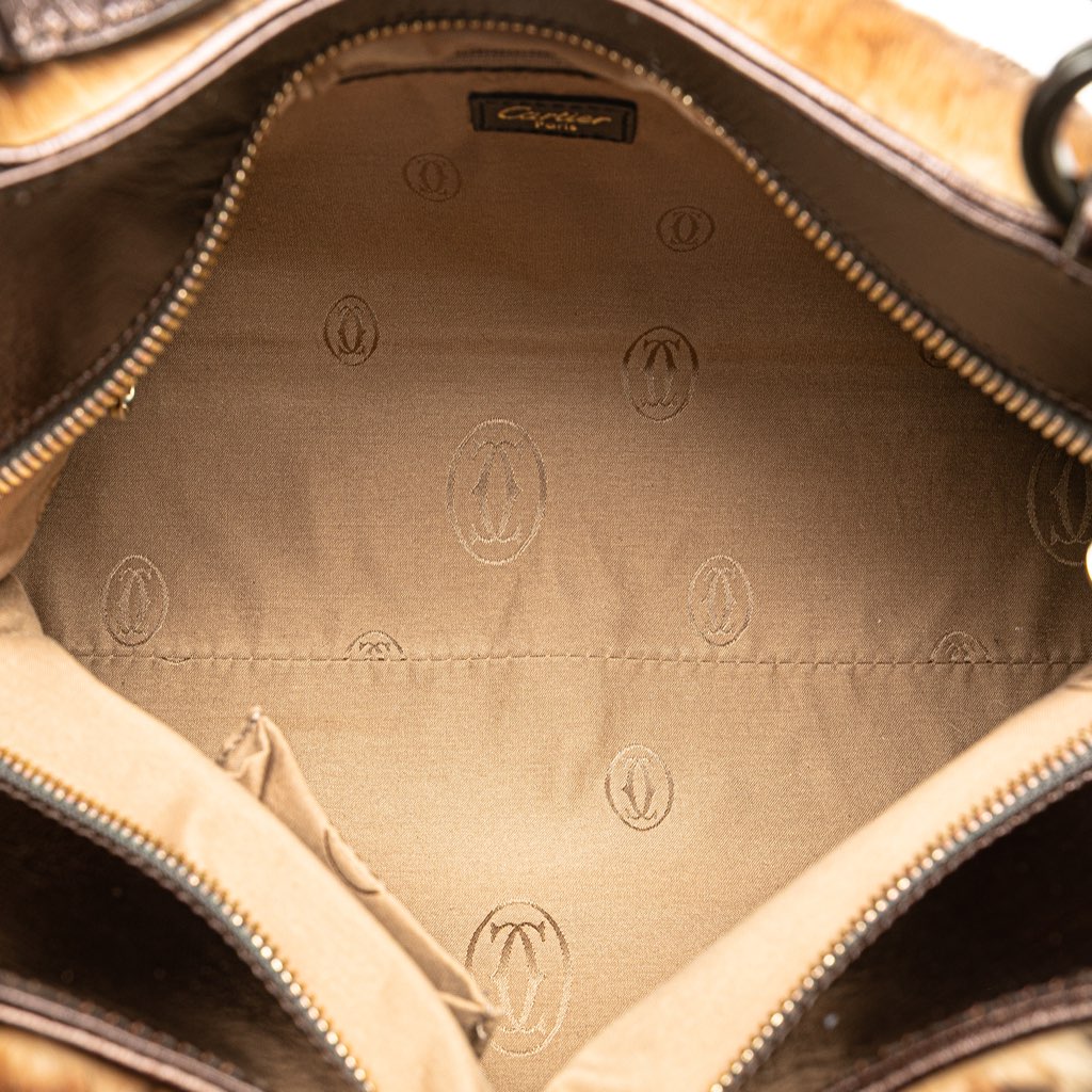 Cartier Leopard Print Fur Marcello De Cartier Tote - 4