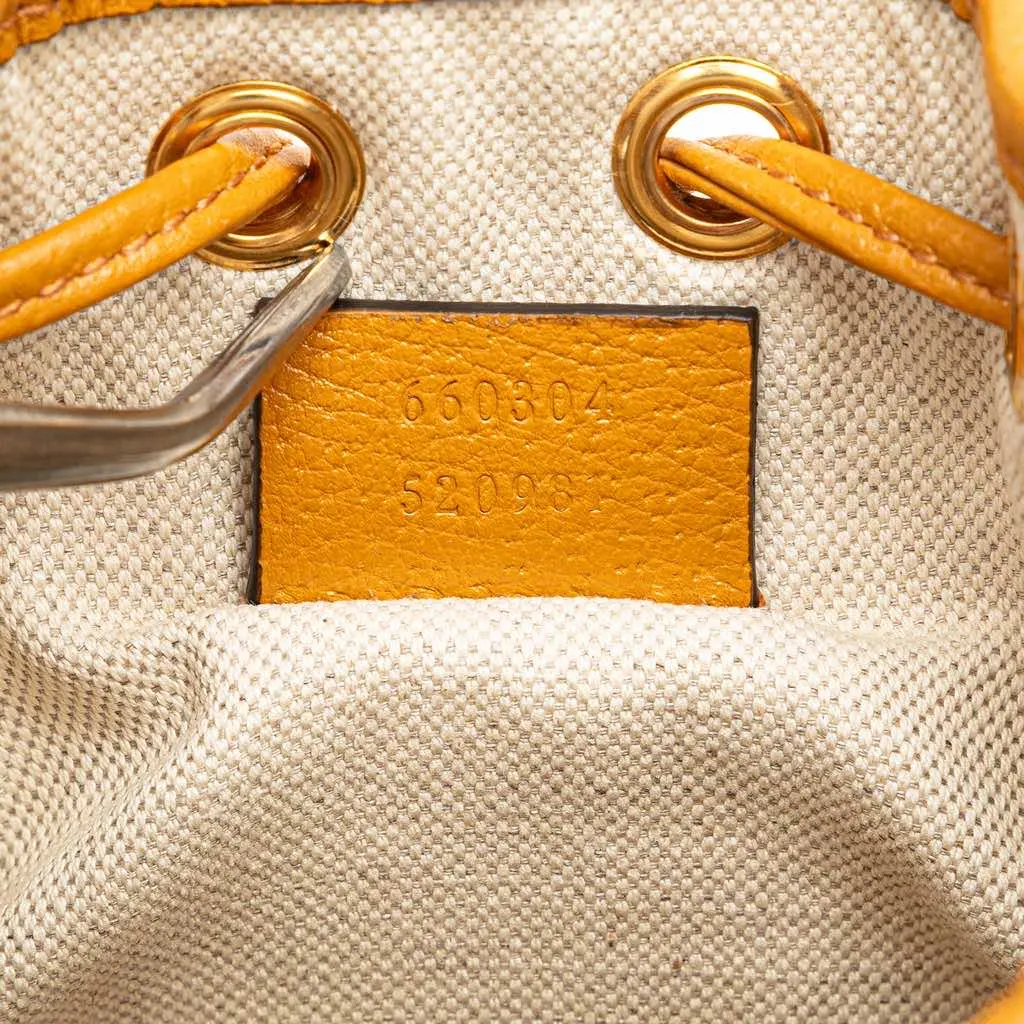 Gucci x EXO-KAI Mini GG Supreme Ophidia Bucket Bag Brown Canvas Good - Box View
