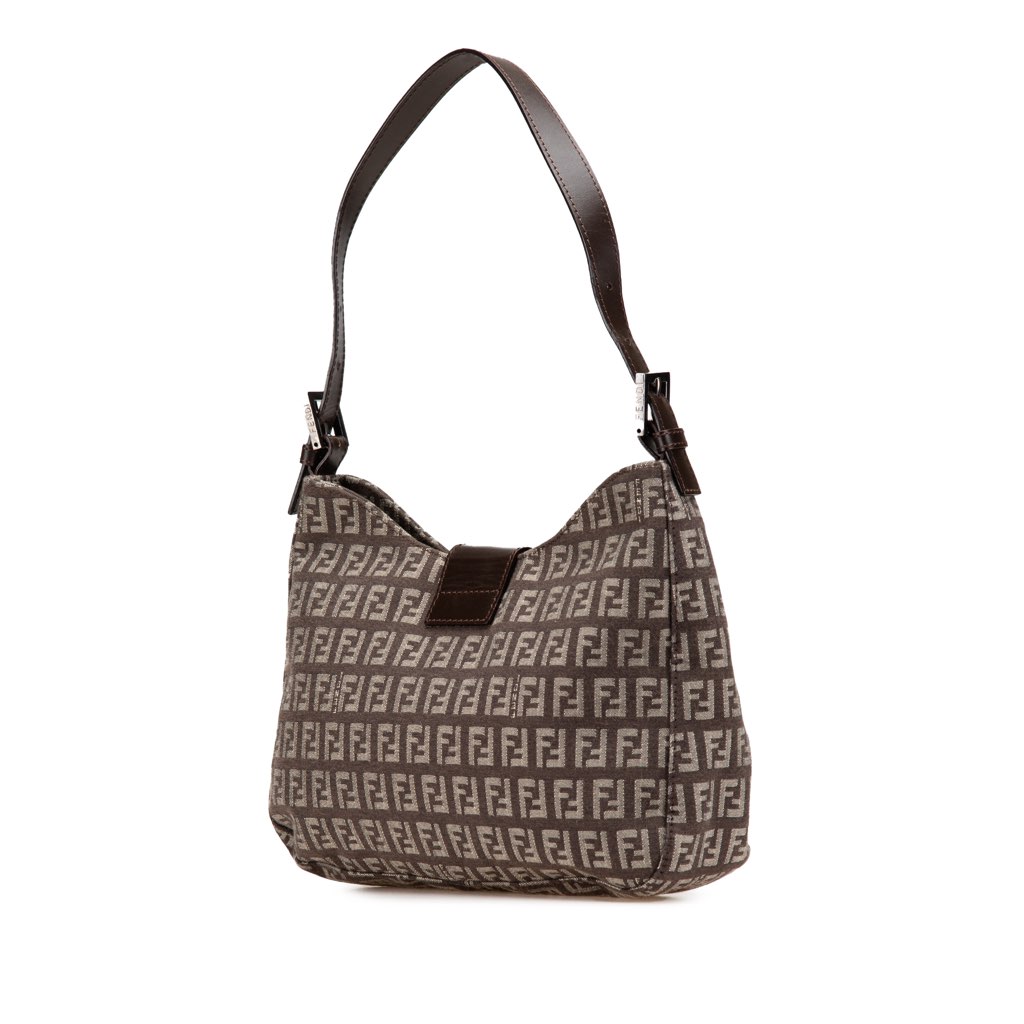 Fendi Zucchino Canvas Shoulder Bag - 2