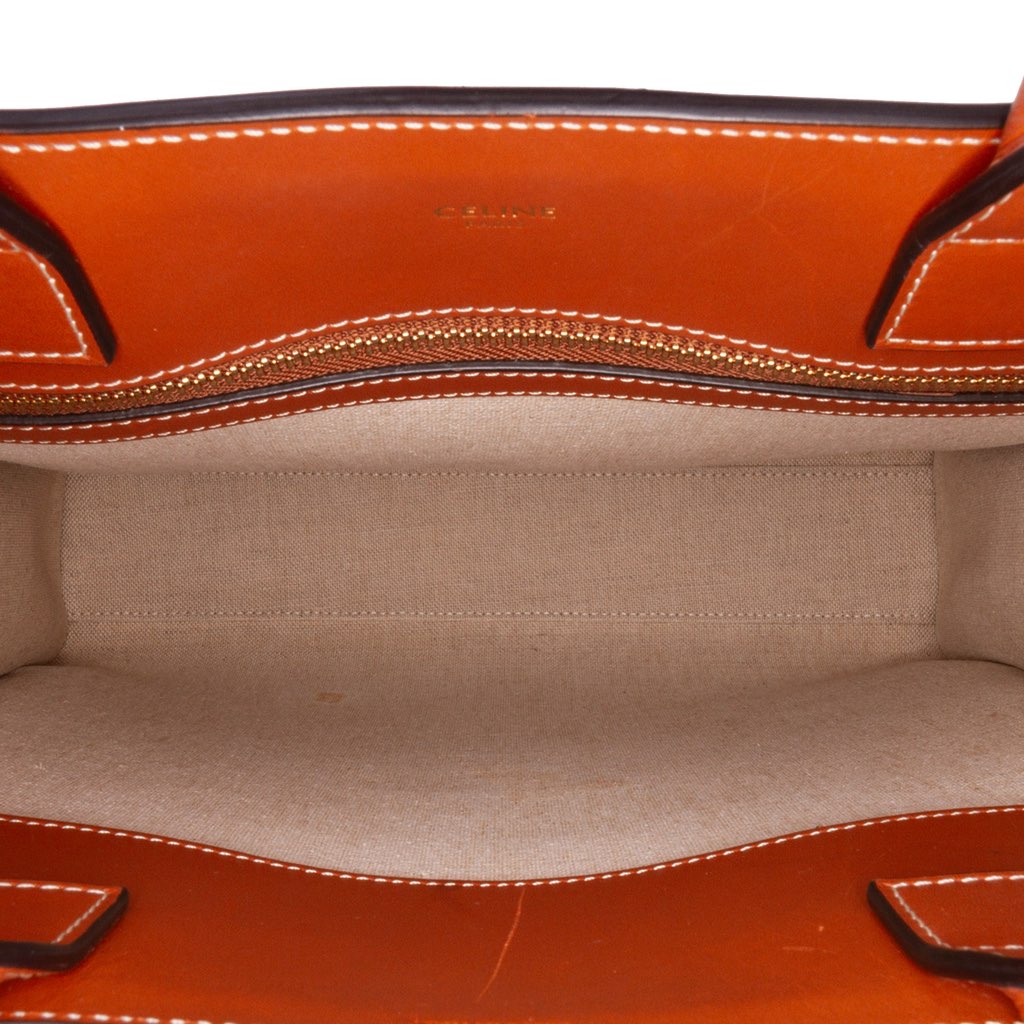 Celine Small Triomphe Canvas Maillon Vertical Cabas Satchel - 4