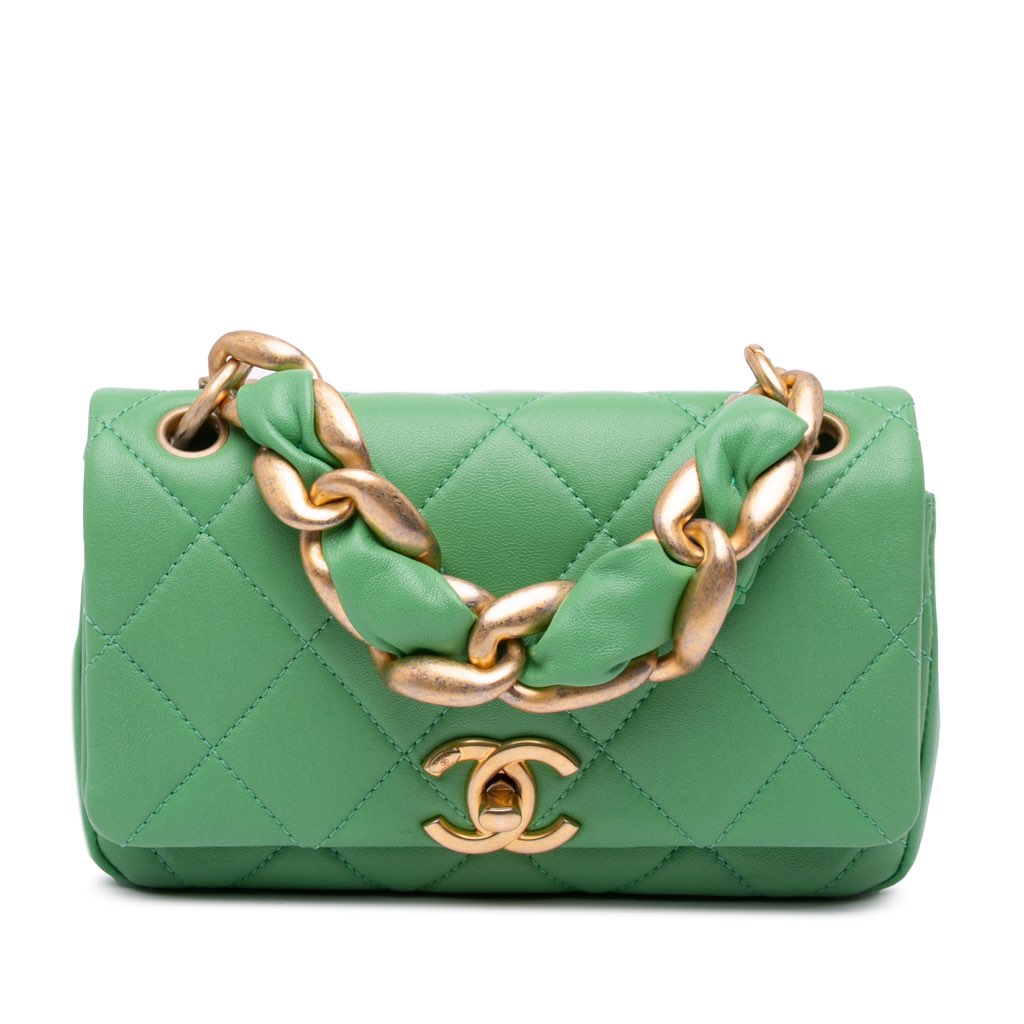Chanel Small Quilted Lambskin Chain Is More Flap