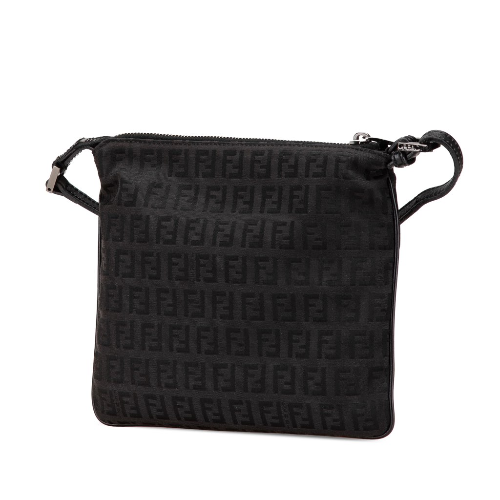 Fendi Zucchino Canvas Crossbody - Back view