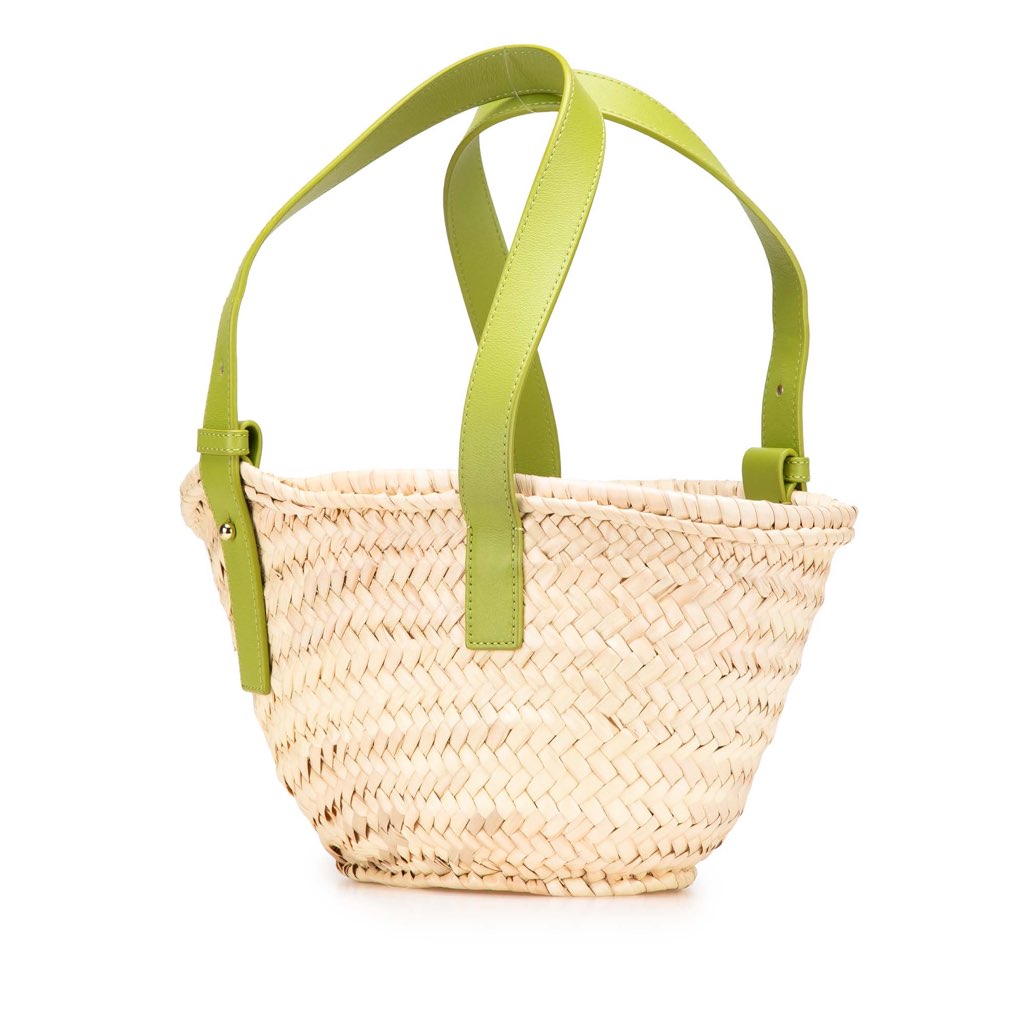 Loewe Small Raffia Basket Tote - Back view