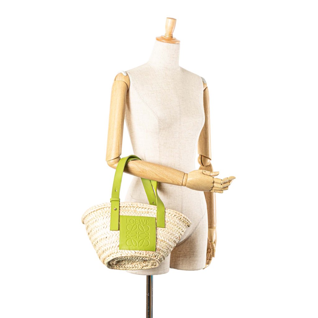 Loewe Small Raffia Basket Tote - Image 13