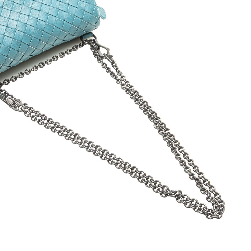 Bottega Veneta Mini Nappa Intrecciato Expandable Chain Crossbody - Image 12
