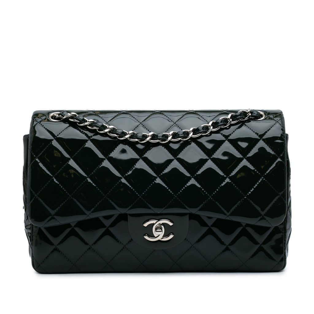 Chanel Jumbo Classic Patent Double Flap