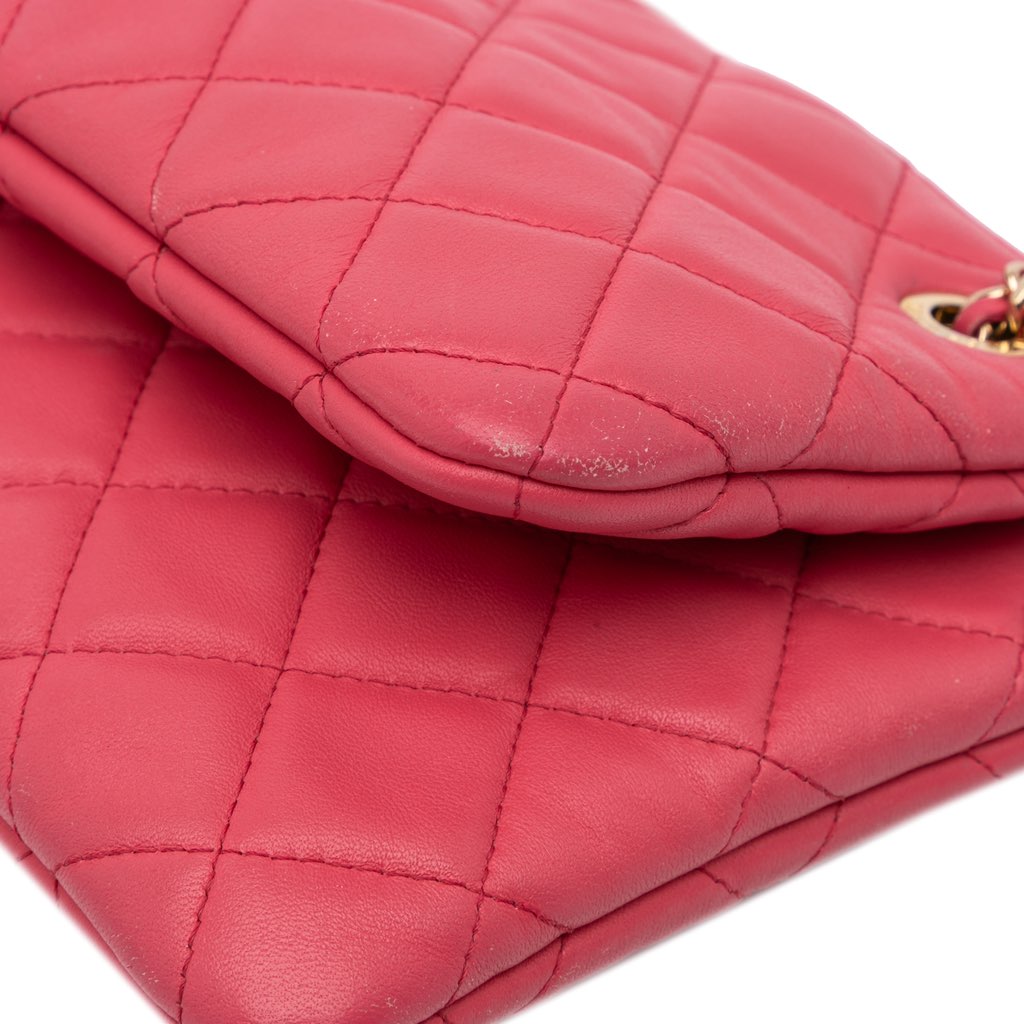 Chanel Quilted Lambskin Double Case with Chain - Image 13