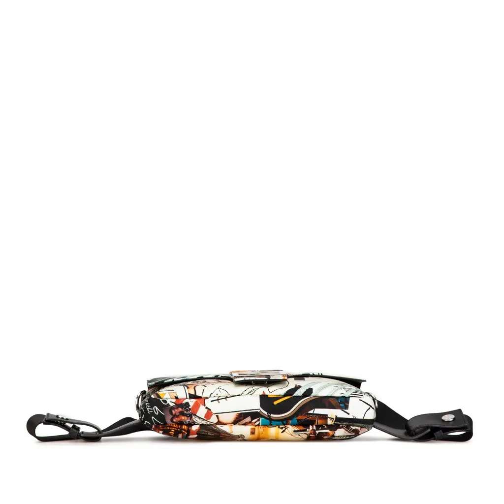 Fendi Nylon Karl Kollage Convertible Belt Baguette White Very good - Inside View