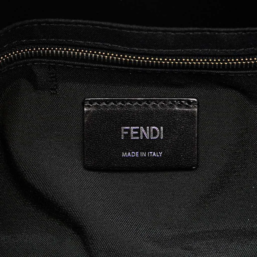 Fendi Nylon Karl Kollage Convertible Belt Baguette White Very good - Box View