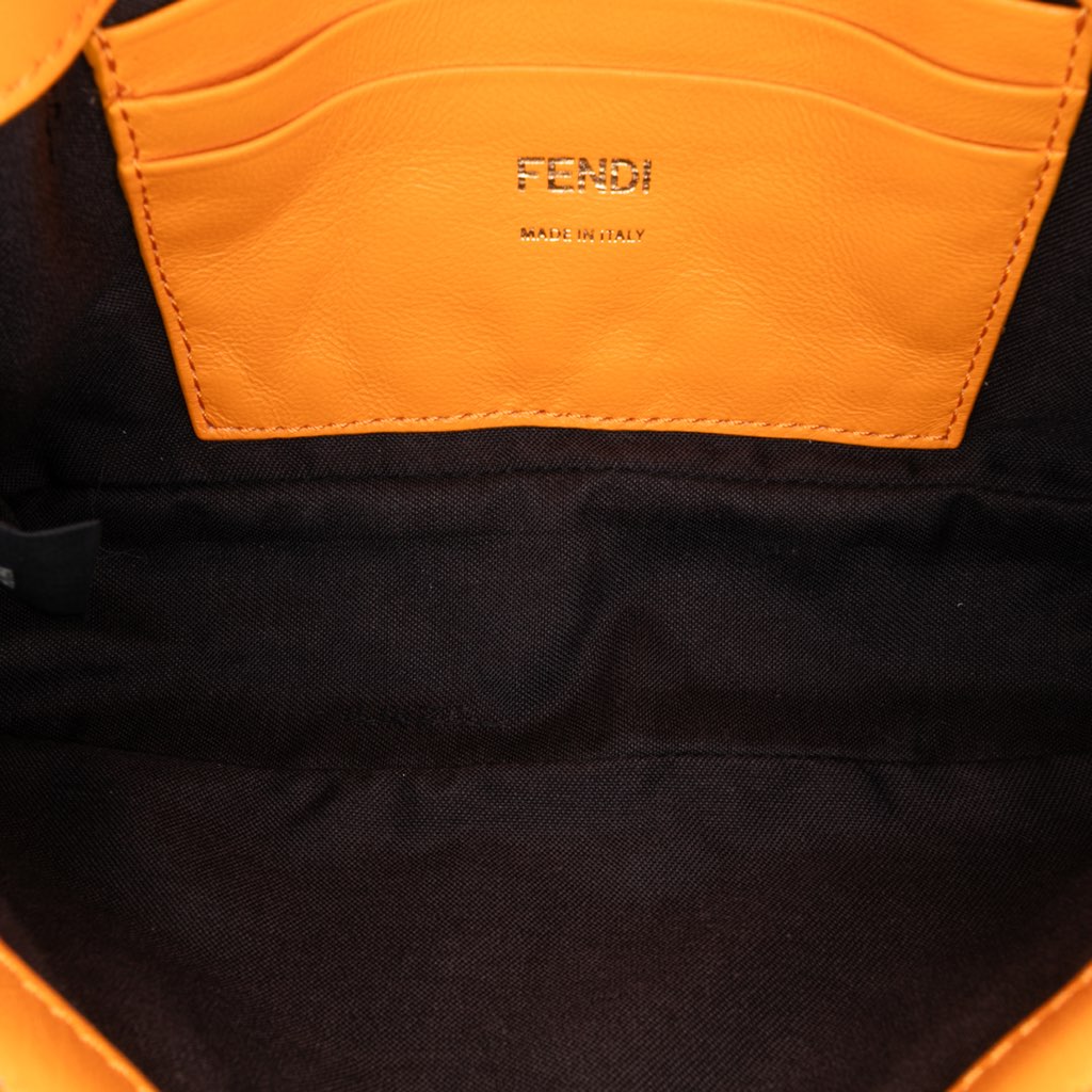 Fendi Mini Zucca Embossed Leather Baguette Satchel - 4