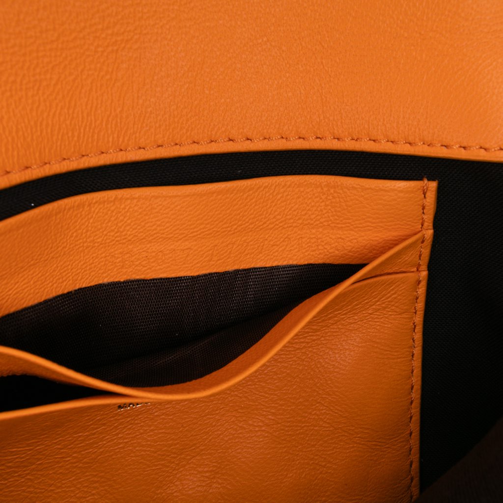 Fendi Mini Zucca Embossed Leather Baguette Satchel - Detail 1