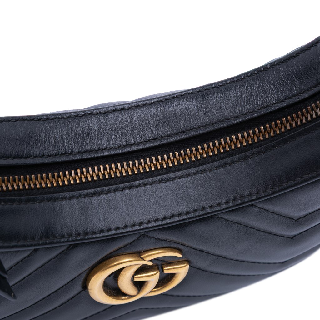Gucci Mini GG Marmont Half Moon Bag - Detail 1